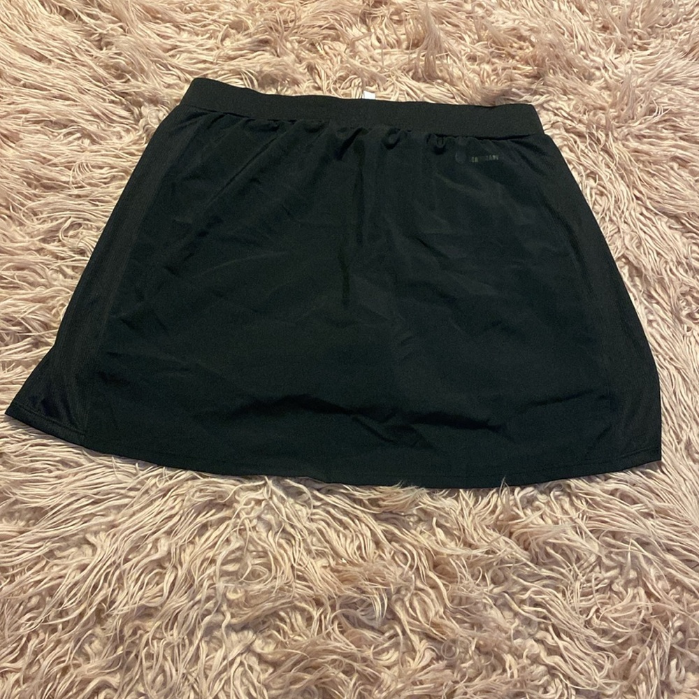 NWOT: adidas Black Mini Skirt with White Trim - Picture 5 of 14